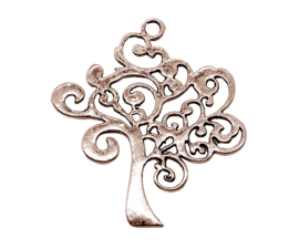 TREE OF LIFE hanger van tibetaans zilver | 42 x 37 mm