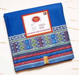 Dashiki stof BLUE | ANGELINA Java Prints van VLISCO | 6 yards = 3 dashiki patronen