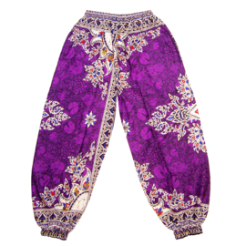 Dashiki harem broek VIOLET | dames Aladdin pants | maat XL