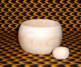 HOUTEN armband + ring set TALISA | African Chic | cherry wood | bangle maat L = 21 cm