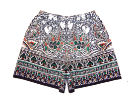 Afrikaanse dashiki set WHITE | shirt + short | unisex | kinderen maat L = 6-8 jaar