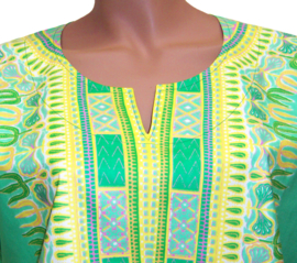 Afrikaans dashiki shirt  MINT GREEN | Vlisco ANGELINA | unisex