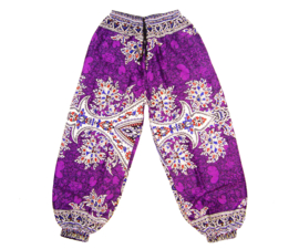 Dashiki harem broek VIOLET | dames Aladdin pants | maat XL