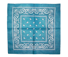 PAISLEY BANDANA denim-blauw 55x55 cm hoofddoek / zakdoek