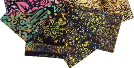 BATIK quiltstoffen | 10 Fat Quarters 100% katoen | batik mix #10