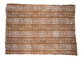 Bogolan mud cloth uit Mali - Afrikaanse modderdoek Bambara - mustard doek 110x160 cm (#3)