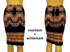 African Gypsy smock rok ZWART | kan ook als topje | maat M-XL