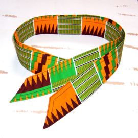 Riem KENTE | afrikaanse strikceintuur - wikkelriem 176 cm