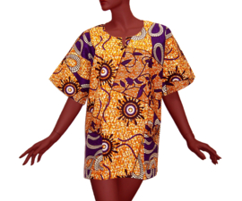 Afrikaans dashiki shirt AJANI | Ankara african wax print | unisex