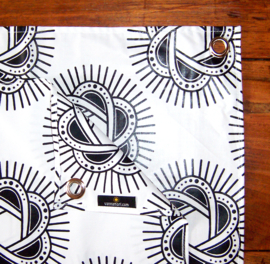 Afrikaanse SERVETTEN Adinkra | set van 2 | african wax print napkins  | 35 x 35 cm | 100% katoen