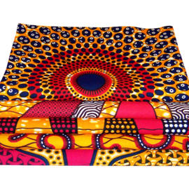 Afrikaanse quiltstoffen | 5 Fat Quarters African Wax Print | bundel ORANGE