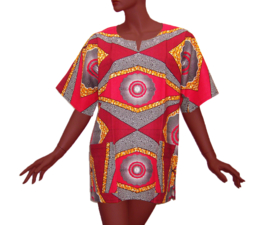 Afrikaans dashiki shirt ELANA | Ankara african wax print | unisex