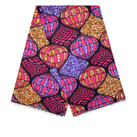 303 Afrikaanse stof | African Super-Wax Print - Ankara fabric - 100% cotton extra soft | prijs / yard
