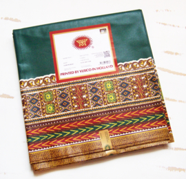 Dashiki stof DARK GREEN | ANGELINA Java Prints van VLISCO 100% katoen coupon 180 x 120 cm