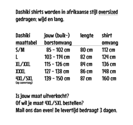 Afrikaans dashiki shirt  DARK RED-GREEN | Vlisco ANGELINA | unisex
