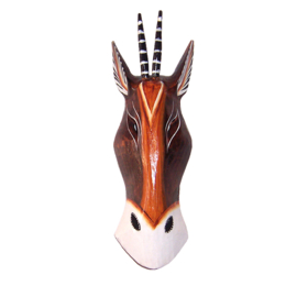 33 cm Houten ORYX masker TAWANDA - African animal mask