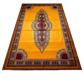 Dashiki stof YELLOW GOLD | ANGELINA Java Prints van VLISCO | 2 yards = 1 dashiki patroon