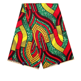 297 Afrikaanse stof | African Wax Print - Ankara fabric - 100% cotton | prijs / yard