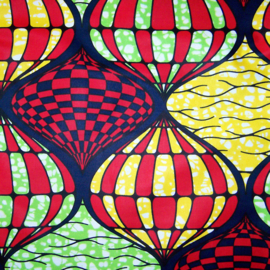 301 Afrikaanse stof | African Super-Wax Print - Ankara fabric - 100% cotton extra soft | prijs / yard