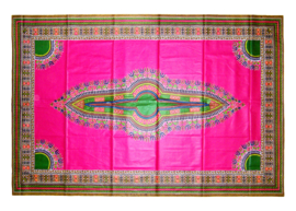 Dashiki stof PINK | ANGELINA Java Prints van VLISCO | 6 yards = 3 dashiki patronen