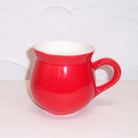 Ontbijtset Rood van Dishes & Deco | Mok + Ontbijtbord Ø 20,8 cm | handgemaakt aardewerk