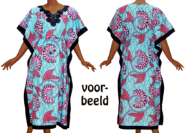 Kaftanjurk ZARINA | afrikaanse wax print | 100% katoen