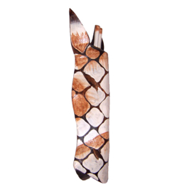 30 cm Houten GIRAFFE masker SALIM - Afrikaans dierenmasker