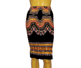 African Gypsy smock rok ZWART | kan ook als topje | maat M-XL