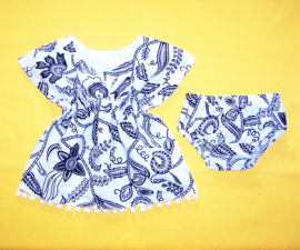 Dashiki set BABY GIRL GRACE | jurkje + luierbroekje | Afrikaanse Wax Print | maat 62/68 = 3-6 mnd