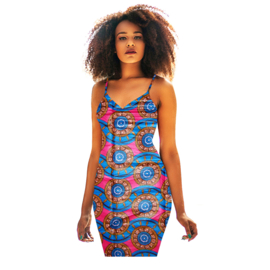 132 Afrikaanse stof | African Wax Bazin (Damast) - 100% cotton | prijs / yard