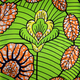 274 Afrikaanse stof | African Super-Wax Print - soft cotton