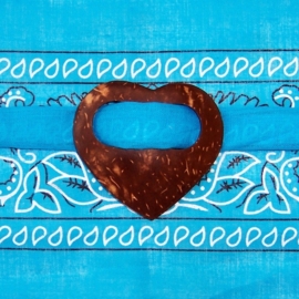 SARONGSLUITING HART gesp van kokosnoot voor tas, jurk, pareo en sarong