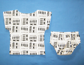 Dashiki set BABY BOY BOGOLAN | shirt + luierbroekje | Afrikaanse stof | maat 62/68 = 3-6 maanden
