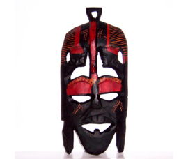 Afrikaans MASAI masker uit KENIA traditioneel | hout | 25 cm | #4