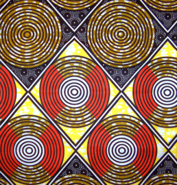 404 Afrikaanse stof | African Wax Print - Ankara fabric - soft cotton | prijs / yard