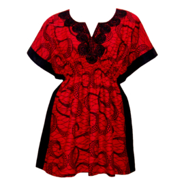 Afrikaanse dashiki jurk CHAKA | kaftan-jurkje  | african wax print