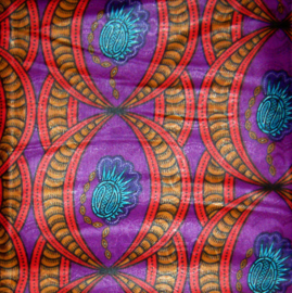133 Afrikaanse stof | African Wax Bazin (Damast) - 100% cotton  | prijs / yard