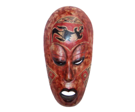EXOTISCH MASKER uit Bali 20 cm | houten beschilderd masker (#1)