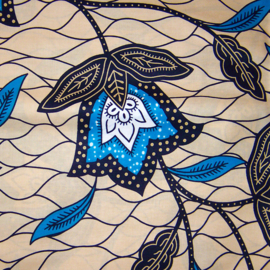 285 Afrikaanse stof | African Wax Print - Ankara fabric - 100% cotton | prijs / yard