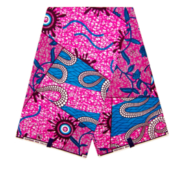 354 Afrikaanse stof | African Ankara Wax Print 100% cotton  | prijs / yard