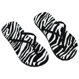 Flip flops ZEBRA print | exotische slippers | maat 37 en 38