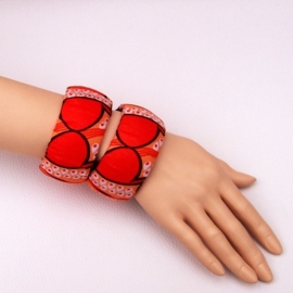 PALULU armbanden set van 2 met Afrikaanse print | African bangles