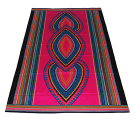 Dashiki stof HEART PINK | african print | 100% katoen | coupon 180 x 110 cm