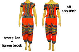 African Gypsy harembroek DONKERGEEL | aladdin pants