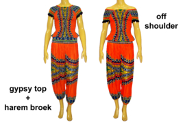 African Gypsy harembroek ORANJE | aladdin pants | 3 maten
