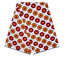 268 Afrikaanse stof | African Wax Print - 100% cotton | prijs / yard