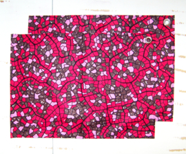 Afrikaanse PLACEMATS Terrazzo | set van 2 | african wax print  | 32,5 x 45 cm | 100% katoen Ankara stof