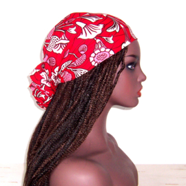 Afrikaanse hoofddoek - headwrap AMINA | African wax print 100% katoen - 180 x 56 cm