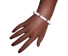 WIT-TURQUOISE armband | Boho Chic - Ibiza style