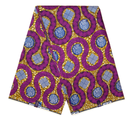 197 Afrikaanse stof | African Wax Print - 100% cotton | prijs / yard